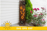 Spiders vertical porch sign SVG | Vertical Halloween porch sign SVG Laser cut files Cricut SVG Halloween svg