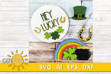 St Patrick's day Add-on for the Interchangeable House and Fence Shelf decor SVG FILE