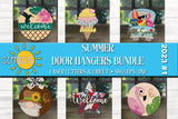 Summer door hangers SVG bundle 