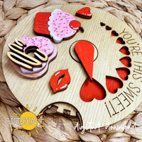 Valentine's day rotating ornament SVG You're this sweet Laser cut file