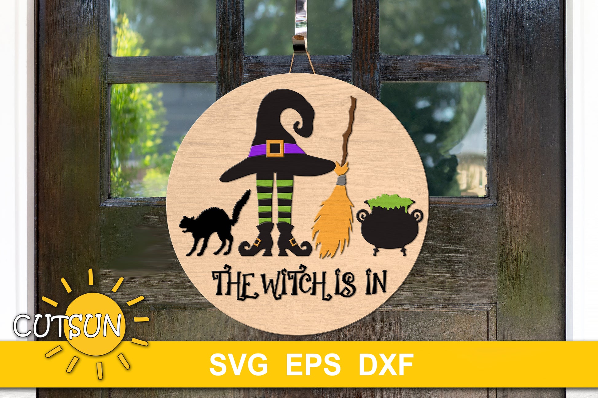 The With is in door hanger SVG