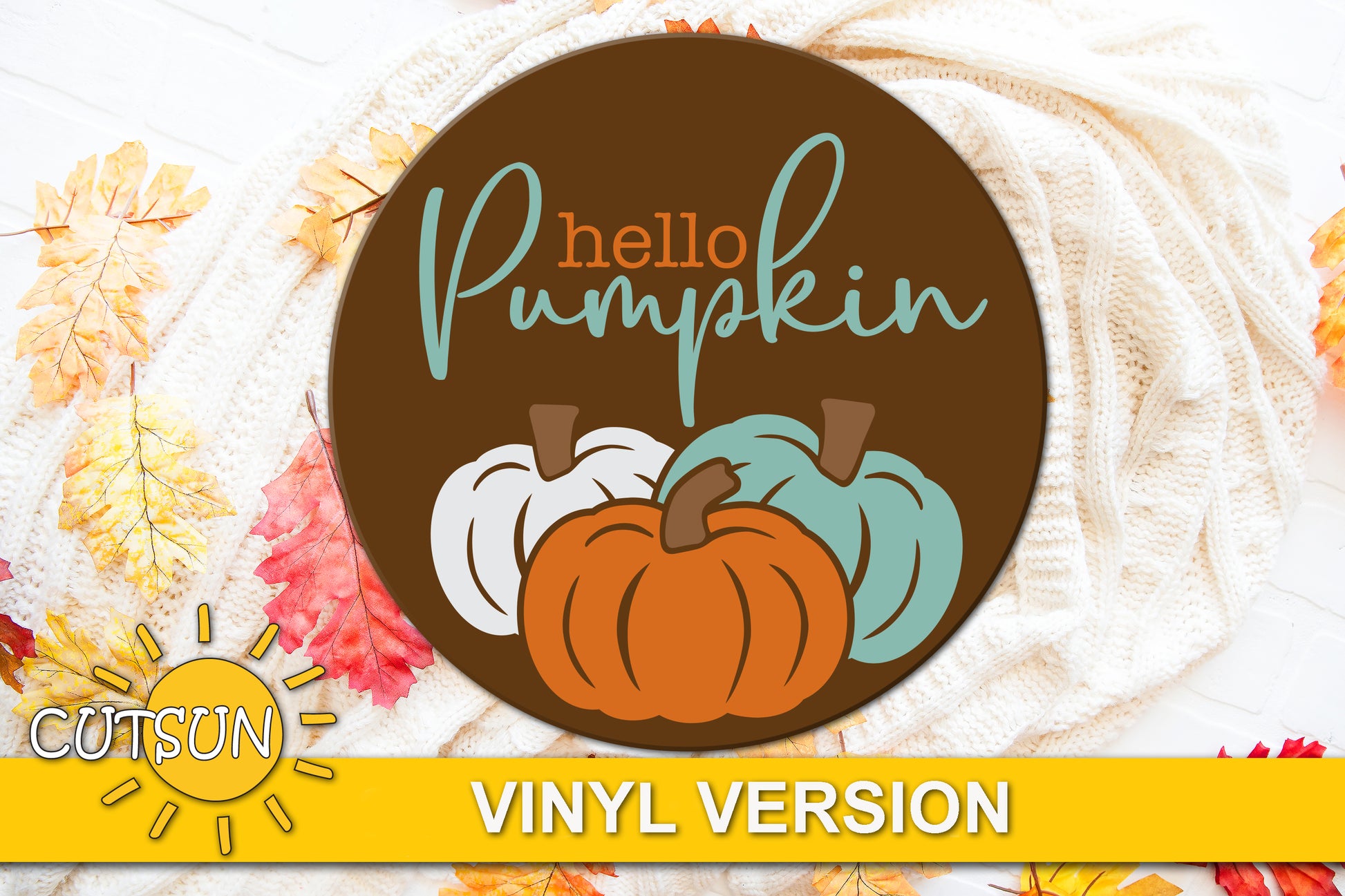 Pumpkins door hanger SVG
