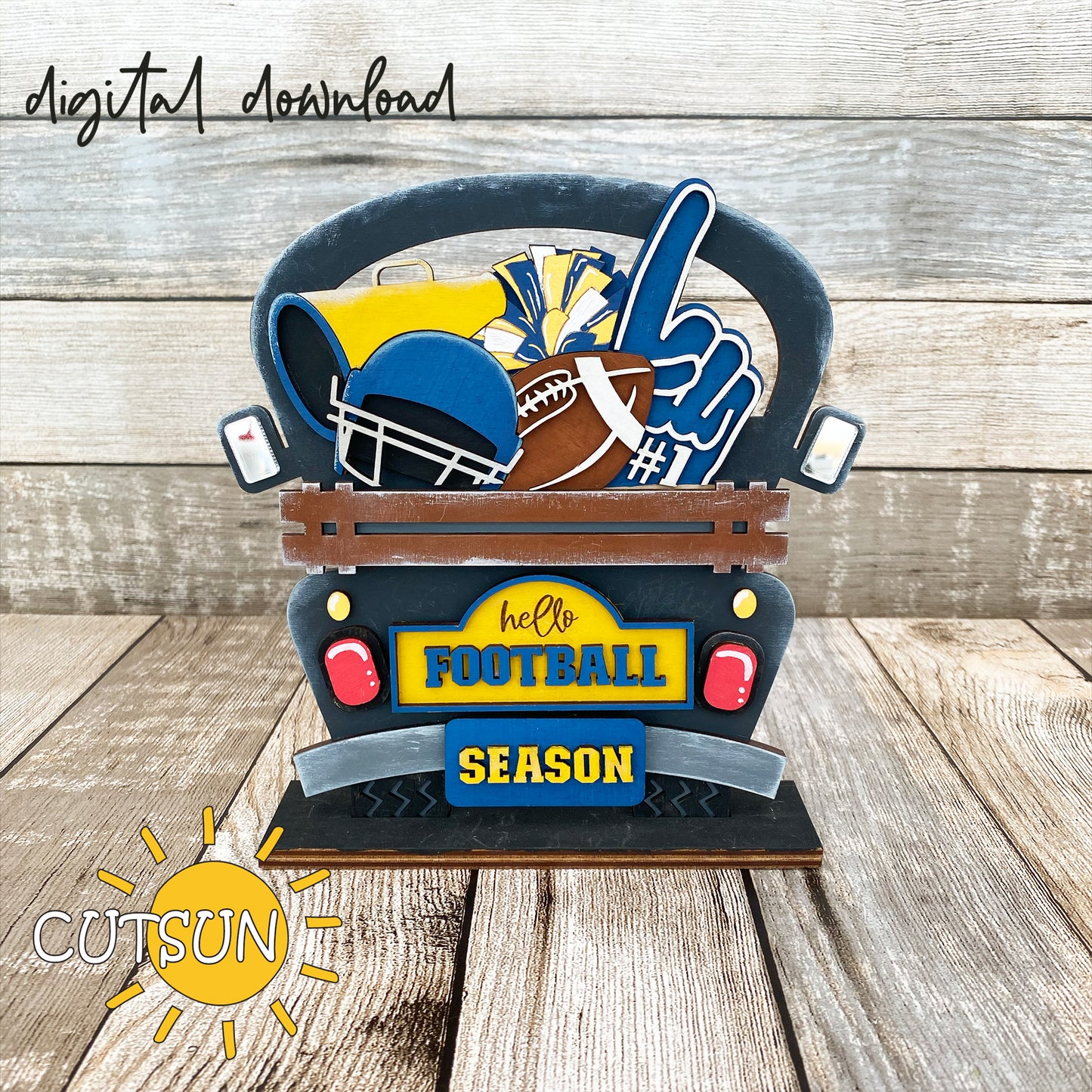 Interchangeable Farmhouse Truck SVG Bundle | Base File + 25 Add-Ons | Laser Cut Shelf Sitter & Door sign Set | Digital Download