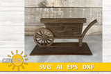 Interchangeable Garden Wheelbarrow Starter set SVG Laser Cut File Glowforge SVG