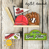 Baseball / Softball SVG Add-on for Interchangeable Farmhouse Truck / Garden Wheelbarrow Laser cut file