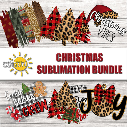 Christmas sublimation Bundle 40 designs - PNG & JPG file format
