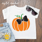 Fall SVG | Pumpkin with a Bow SVG