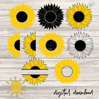 Sunflower SVG bundle | Floral SVG bundle