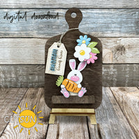 Every Bunny Welcome Easter Bunny svg Add-on and Interchangeable Cutting board decor SVG Glowforge SVG Laser cut file