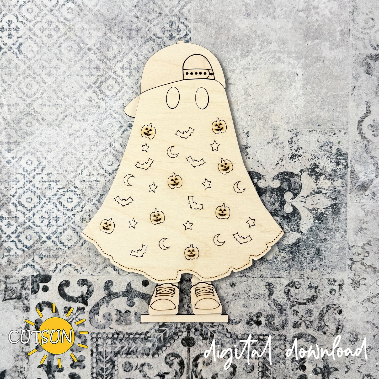 Ghost Shelf Sitters – Halloween Laser Cut File