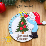 Christmas Countdown SVG Gnome Countdown SVG Laser Cut Files Days Until Christmas Svg Countdown To Christmas Svg Christmas ornament svg