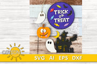 Halloween Add-on for the Interchangeable House and Fence Shelf decor SVG FILE