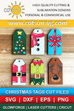 Christmas tags svg bundle