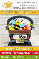 Add-on for Interchangeable Farmhouse Truck SVG Bee mine svg Bee kind SVG Bee SVG Laser cut file Glowforge svg