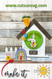 Easter Add-on for the Interchangeable House and Fence Shelf decor SVG FILE