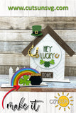 St Patrick's day Add-on for the Interchangeable House and Fence Shelf decor SVG FILE