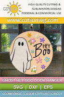 Groovy ghost door hanger SVG