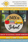 Back to school round sign SVG