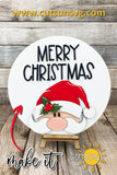 Santa Merry Christmas Door Hanger SVG Christmas door decor SVG