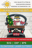 Interchangeable truck Christmas add-on SVG file