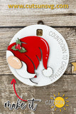 Christmas Gnome Countdown to Christmas Ornament SVG