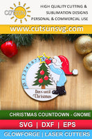 Days until Christmas SVG digital download for laser cutters