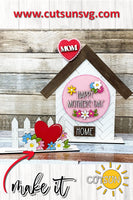 Mother's day Add-on for the Interchangeable House and Fence Shelf decor SVG FILE