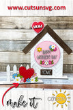 Mother's day Add-on for the Interchangeable House and Fence Shelf decor SVG FILE