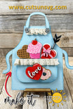 Valentine's day add-on for the Interchangeable Apron Laser cut file