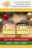 Christmas Elf gift card holder SVG