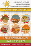 Fall signs bundle pin