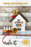 Thanksgiving Add-on for the Interchangeable House and Fence Shelf decor SVG FILE