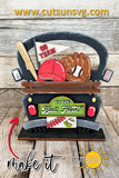 Baseball / Softball SVG Add-on for Interchangeable Farmhouse Truck / Garden Wheelbarrow Laser cut file