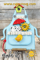 Spring add-on for the Interchangeable Apron SVG Birdhouse decor shelf sitter Laser cut file