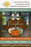 Pumpkins door hanger SVG