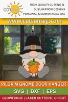 Pilgrim gnome door hanger SVG