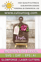 Mother's day Add-on and Interchangeable Cutting board decor SVG Glowforge SVG Laser cut file