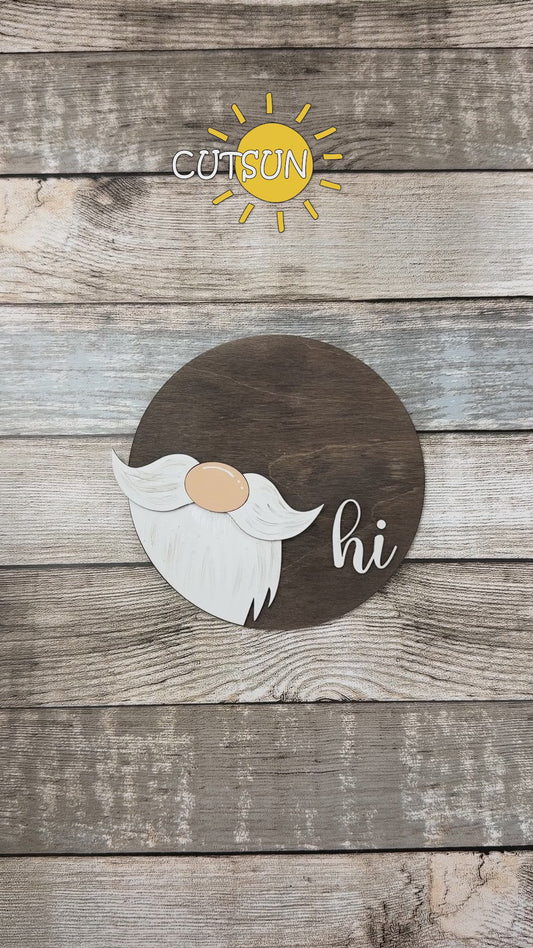 Interchangeable Fisherman Gnome SVG Cut File | Fishing Gnome Laser Design for Seasonal Decor