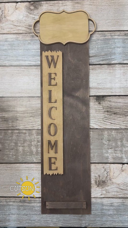 He’s Risen Easter Add-On for Interchangeable Vertical Porch Leaner | Christian Cross & Lilies Laser Cut File