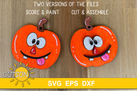 Funny pumpkins ornaments SVG bundle