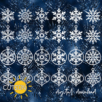 Snowflake Ornaments SVG bundle | Christmas bundle SVG