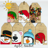Christmas Tags SVG Bundle | Christmas gift tags SVG | Laser cut file