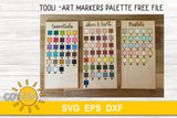 Tooli-Art markers sample palette SVG file
