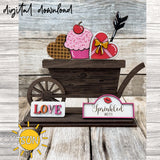 Valentine's day Add-on for Interchangeable Farmhouse Truck Laser cut file