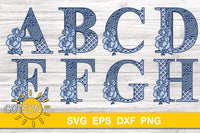 3D Layered Mandala Alphabet SVG Bundle 26 letters 5 layers