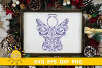 3D Layered Angel SVG