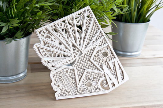 3D Layered Arizona Mandala SVG