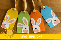 Easter Bunny basket tags SVG bundle