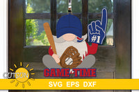 Baseball gnome Door hanger SVG