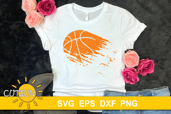 Basketball Distressed SVG